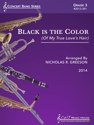 Black Is the Color Concert Band sheet music cover Thumbnail